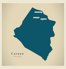 Modern Map - Carazo NI