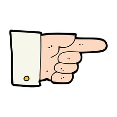 cartoon pointing hand