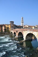 Obraz premium Panorama of the beautiful city of Verona, Italy