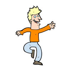 Fototapeta premium cartoon happy man