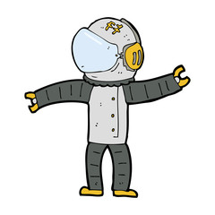 cartoon astronaut