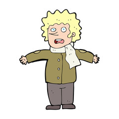 cartoon surprised man