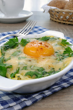 baked spinach and cheese