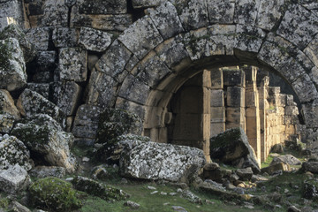 Obraz premium Hierapolis, near Pamukkale, Denizli Province, Aegean Region, Turkey, Asia