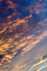 Sunset Sky with Clouds