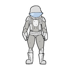 Obraz premium cartoon astronaut