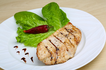 Grilled turkey steak