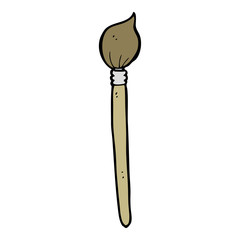 cartoon artist's brush