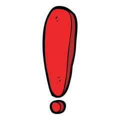 cartoon exclamation mark