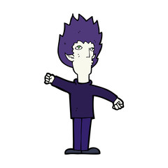 cartoon vampire man