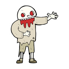 cartoon spooky zombie