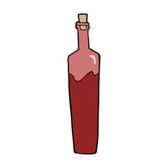 cartoon posh bottle