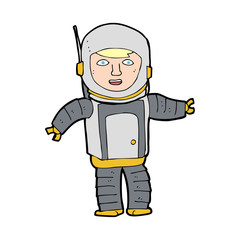 cartoon astronaut