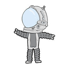cartoon astronaut