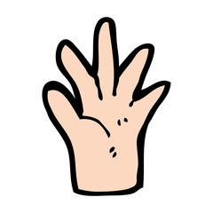 cartoon hand symbol
