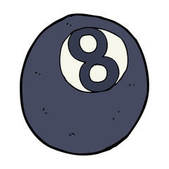 cartoon eight ball