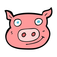 cartoon pig face
