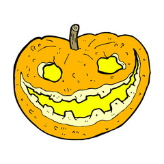 cartoon spooky pumpkin