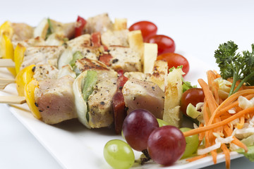 Grill Pork barbecue and vegetable