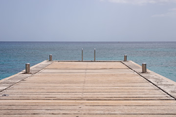 Naklejka premium Steg ins Meer, Grande Anse d'Arlet, Martinique