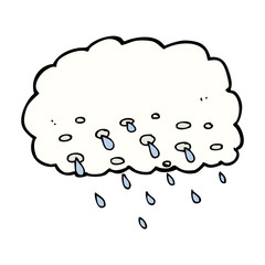 cartoon rain cloud