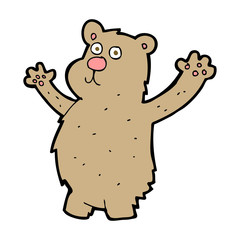 cartoon funny bear