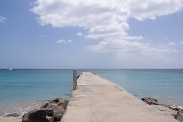 Steg ins Meer, Grande Anse d'Arlet, Martinique