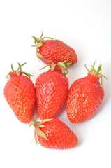 strawberry on a white background