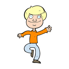 cartoon dancing man