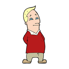 cartoon friendly man