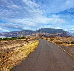 Mountain road, Madeira, Portugal