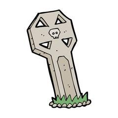 cartoon spooky grave