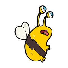 cartoon funny bee