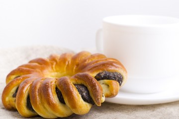 roll with poppy seeds