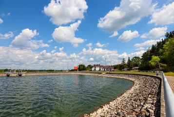 Fototapeten Artificial lake near Nielisz village located in the Lublin province, Poland. © Nightman1965