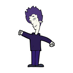 cartoon vampire man