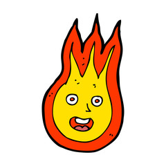 cartoon friendly fireball
