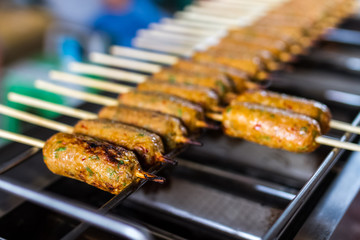 grilled stick of fish cakes