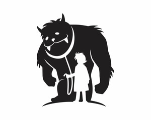 mysterious black monster mysterious figure