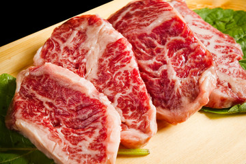 高級和牛盛り合わせ　 Japanese beef　aitchbone