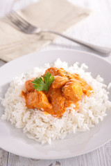 rice and chicken