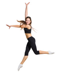 Fototapeta premium Young girl modern dancer