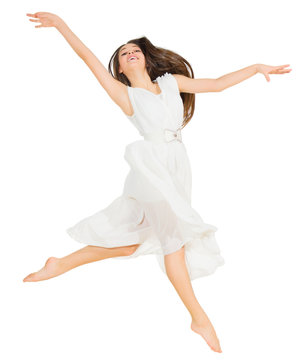 Young girl modern dancer