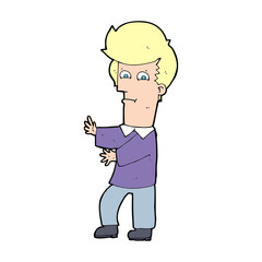 cartoon man gesturing wildly