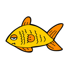 cartoon funny fish