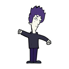 cartoon vampire man