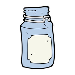 cartoon kitchen jar