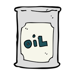 cartoon oil barrel