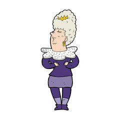 cartoon aristocratic woman