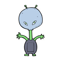 cartoon space alien